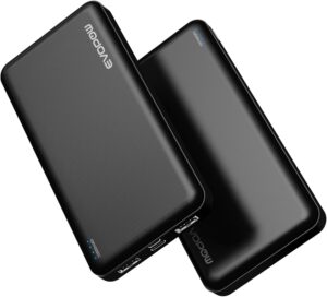 2 Pack Portable Charger, 10000mAh Power Bank, Travel Battery Pack