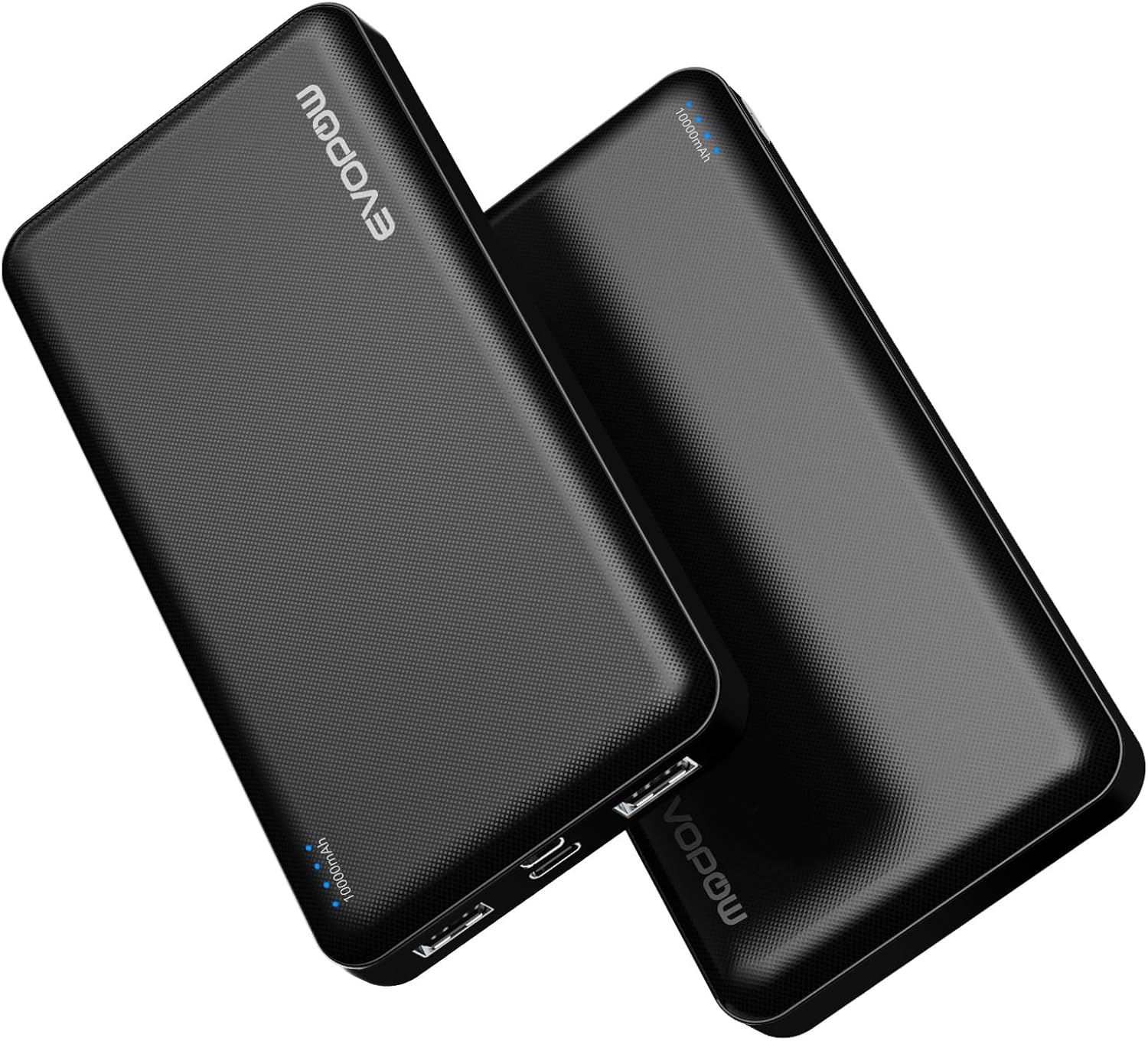 2 Pack Portable Charger, 10000mAh Power Bank, Travel Battery Pack